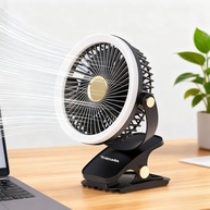 Ventilador de Mesa USB Recarregável com Motor Brushless - 5 Velocidades, 360°, Silencioso e Portátil - imagem 3