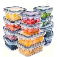 Conjunto de 4 Recipientes Herméticos para Armazenamento de Alimentos - Seguro para Micro-ondas e Lava-louças - imagem 2