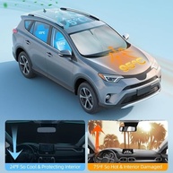 Protetor Solar Para-brisa Toyota RAV4 REENKEY - Proteção UV e Térmica Premium - imagem 5