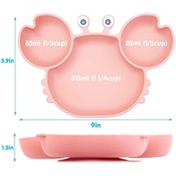 Prato Infantil Qshare com Sucção Forte - Silicone Seguro e Divertido para Refeições sem Bagunça - imagem 4