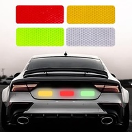 10 Adesivos Refletores de Segurança para Carros, Motos e Caminhões - Visibilidade Noturna Aprimorada - imagem 4