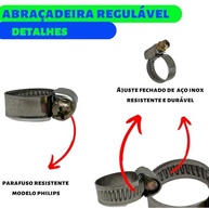 Abraçadeira Inox Sem Fim Reforçada - Kit 50 Peças - 9mm a 17mm - imagem 5