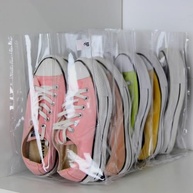 Kit 5 Colmeias Organizadoras Verticais para Sapatos - PVC Transparente Reforçado - imagem 3