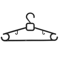 Kit 60 Cabides Adulto Preto Luxo Premium Reforçado - Alta Resistência e Design Elegante - imagem 4