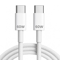 Cabo USB-C Turbo 2m: Carregamento Rápido 60W, Nylon Reforçado para iPhone 15/16, Notebooks e Tablets - imagem 1