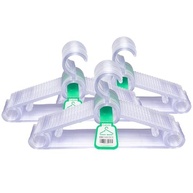 Kit 20 Cabides Acrílicos Transparentes Antideslizantes - Reforçados e Multifuncionais para Organizar Roupas - imagem 2