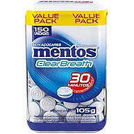 Mentos Clear Breath Peppermint: Refrescância Sem Açúcar (105g) - imagem 4