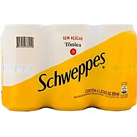 Schweppes Tônica Zero Açúcar: Refrescância Pura (6x350ml) - imagem 1