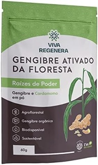Gengibre e Cardamomo Ativado Da Floresta, Viva Regenera 60g em Pó - imagem 1