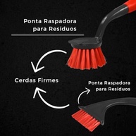 Kit 2 Escovas Multiuso Profissionais - Limpa Rejuntes, Frestas e Cantos | Ideal para Pisos, Roupas e Superfícies - imagem 3
