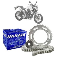Kit Relação Nakata Yamaha Fazer 250 (2005-2010) - Coroa 45D, Pinhão 15D e Corrente Aço 1045 - imagem 5