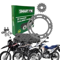 Kit Relação Transmissão Bros 160 XRE 190 Smart Fox com Retentor - Durabilidade e Performance - imagem 2