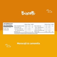 Kit 5 Biscoitos Biscotti de Maracujá e Camomila 60g - Papapá | Delícia Saudável e Relaxante - imagem 3
