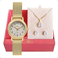 Relógio Condor Dourado: Elegância e Presente Completo - imagem 1