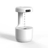 Umidificador Difusor de Ar com Relógio Digital 800ml - Água Anti-Gravidade Gotas - imagem 1