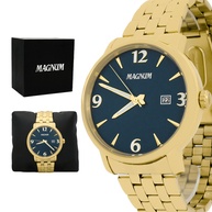 Relógio Magnum Masculino Dourado: Elegância e Resistência - imagem 1