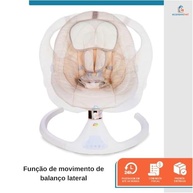 Cadeira de Balanço para Bebê com Música, Mosquiteiro e Controle Remoto - Bliss Baby Style - imagem 4