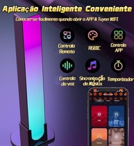 Barra de Luz LED RGB com Controle Remoto e Sincronização Musical - Transforme Seu Ambiente! - imagem 5