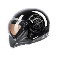 Capacete Aberto Peels F-21 North Moto Preto/Grafite com Queixeira Removível - Estilo e Segurança - imagem 1