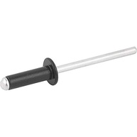 Rebite de Repuxo Nove54 4mm x 12mm Preto - Pacote com 100 Peças | Fixação Profissional - imagem 4