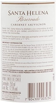 Santa Helena Vinho Reservado Cabernet Sauvignon 750Ml - imagem 4
