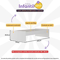 Cama Solteiro 88x188cm Maçã do Amor – Estilo e Resistência - imagem 2
