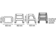 Banqueta Escada ECO Tramontina Paiva – Polipropileno Resistente e Design Moderno - imagem 3