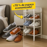 Sapateira Vertical 4 Andares - Organizador de Sapatos Resistente e Compacto para Casa - imagem 2