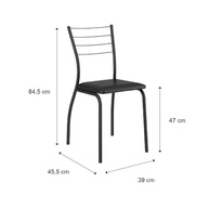 Conjunto Sala de Jantar 4 Cadeiras Valência Carraro Freijó - Design Clássico e Resistente - imagem 5
