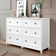 Cômoda 6 Gavetas Ditália DM-217 Branco – Design Moderno e Resistente - imagem 3