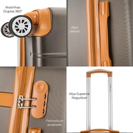 Mala de Viagem Grande Swiss Move: Leve e Resistente - imagem 2