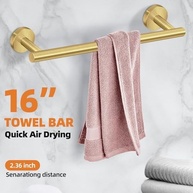 YESOP Kit de Acessórios para Banheiro 5 Peças em Aço Inoxidável Dourado – Moderno e Resistente - imagem 4