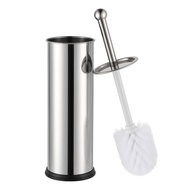 Escova Sanitária com Suporte em Inox – Design Moderno e Resistente para Banheiro (Prata Lisa) - imagem 1