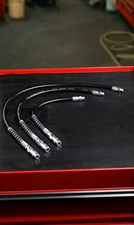 Mangueira Flexível ARES para Pistola de Graxa - 45cm, 10.000 PSI, Antitorção e Acoplador Resistente - imagem 5