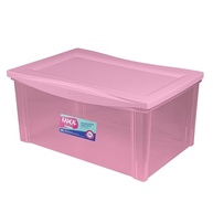 Caixa Organizadora Plástica 65L Rosé - Design Moderno e Resistente - imagem 2