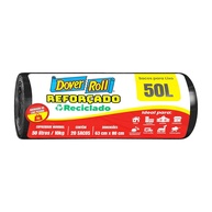 Dover-Roll Reforçado Reciclado 50L Preto - Rolo com 20 Sacos Resistentes para Lixo - imagem 1