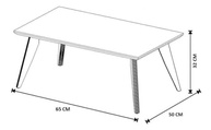 Mesa de Centro Retangular em MDF com Pés Palito - Design Moderno e Funcional para sua Sala - imagem 4