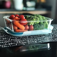Kit 4 Potes de Vidro Retangular com Tampa Hermética 640ml - Frescor e Segurança na Sua Cozinha - imagem 5