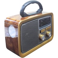 Rádio Retrô Bluetooth A-3188: Som Clássico com Tecnologia Moderna | USB, SD, Aux, AM/FM/SW, Bateria Recarregável e Lanterna - imagem 1