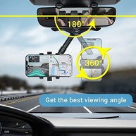 Suporte de Celular para Carro Giratório 360° - Fixação no Retrovisor | Visão Segura e Prática - imagem 4