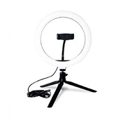 Ring Light 20cm Flexível com Tripé e Suporte Celular: Ilumine Suas Selfies e Gravações! - imagem 4