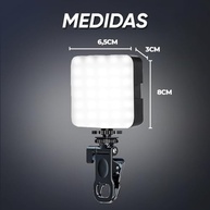 Ring Light LED 6000K para Selfie e Vídeo: Iluminação Profissional com Clipe Ajustável - imagem 3