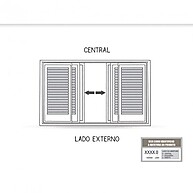 Janela de Aço Veneziana 100x120cm com Grade – Riobras - imagem 2