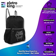 Mochila Venum: Acompanhe Seu Ritmo! - imagem 2
