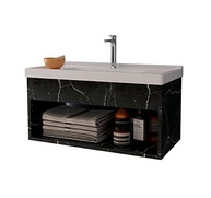 Gabinete para Banheiro com Cuba em MDF Preto Premium Zoff Riverzza - imagem 4