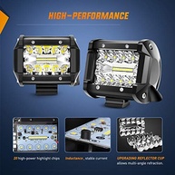 Nilight Barra de Luz LED 60W 10cm: Ilumine Sua Aventura Off-Road com Potência e Durabilidade - imagem 4