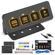 Painel de 4 Interruptores Sem Fio Niking Auto: Controle Total e Organização para seu Veículo Off-Road - imagem 2