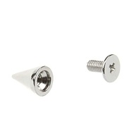 20 Pçs Rebites Cone Punk 12x11mm Prata - Estilo Rock DIY para Artesanato e Moda - imagem 4