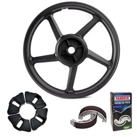 Roda Traseira Liga Leve Yamaha YBR Factor 125/150 Completa com Lona de Freio - imagem 1
