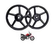 Par de Rodas de Liga Leve Yamaha YBR/Factor 125/150 (Freio a Tambor) - 5 Palitos - imagem 2